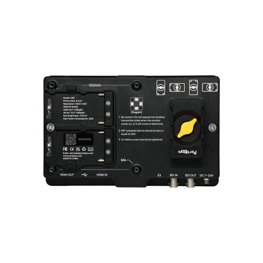 Portkeys HS8 HDMI/SDI Touchscreen Monitor 8吋4K觸控影像監視器 Portkeys
