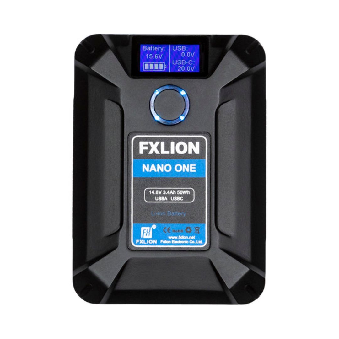 FxLion Naro One 50Wh 連 USB Type-C QC3.0 V Mount 電池 FxLion