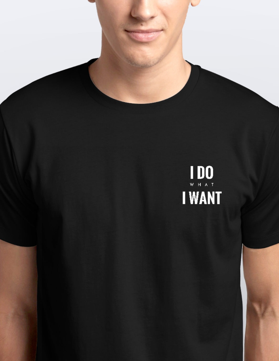 I Do What I Want 短袖黑色T-Shirt(男裝) Duncan Si Channel 恆藝網上商城
