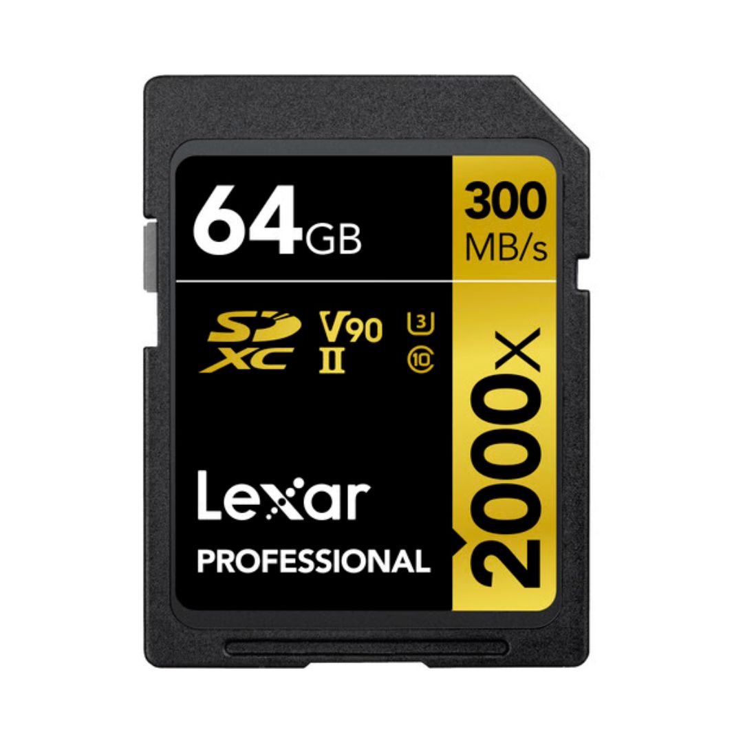 Lexar Professional 2000x UHS-II SDXC V90 SD 記憶咭 Lexar
