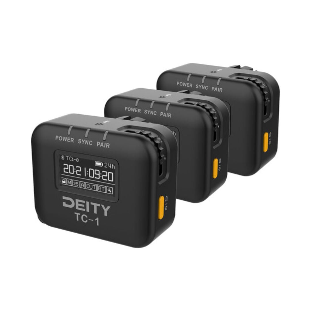 Deity TC-1 Wireless Timecode Generator 3-Pack Kit 無線時碼器套裝 Deity 恆藝網上商城