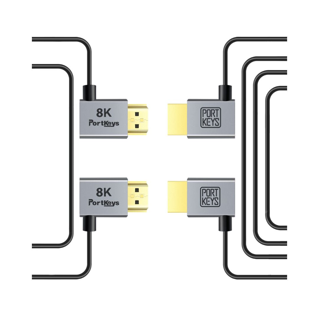 Portkeys 8K 超高清 HDMI 2.1 傳輸線套裝 (30cm+1M) Portkeys