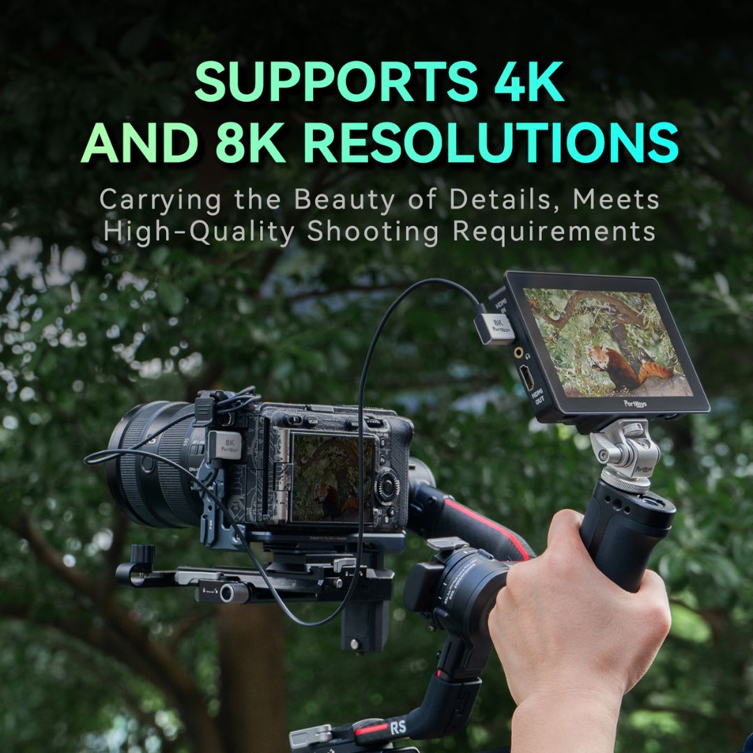 Portkeys 8K 超高清 HDMI 2.1 傳輸線套裝 (30cm+1M) Portkeys