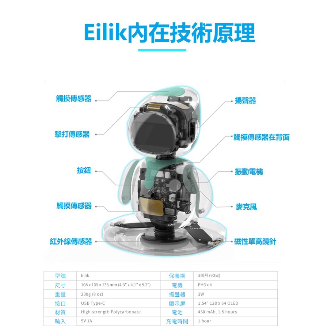 Energize Lab Eilik 互動陪伴機械人 Enabot