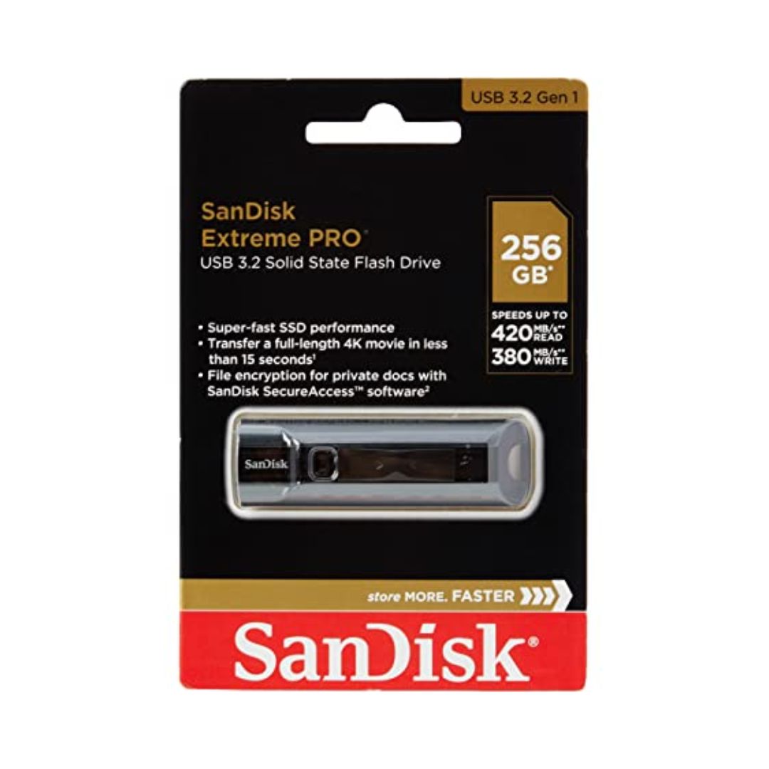 SanDisk Extreme Pro USB 3.2 Drive (128/256/512GB/1TB)