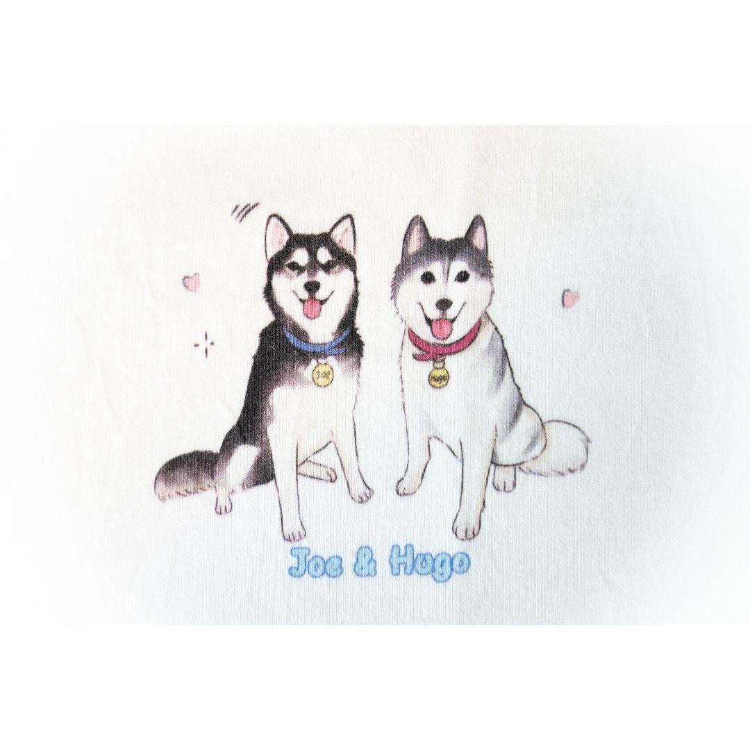 Husky Hugo & Joe 卡通圖形設計短袖T-Shirt 2023(男裝) Husky Hugo