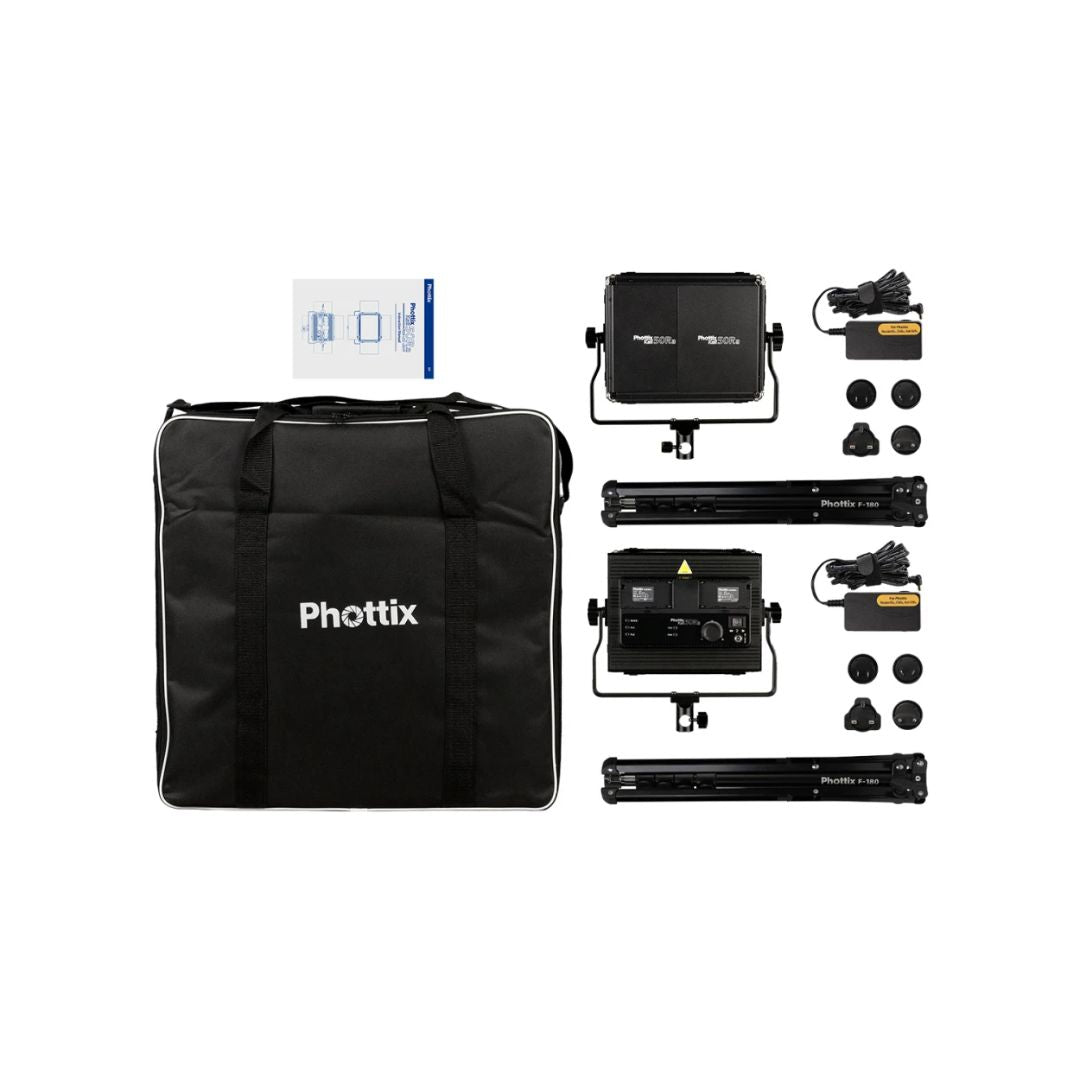 Phottix Kali50Ra LED攝影燈雙燈套裝 Phottix 恆藝網上商城