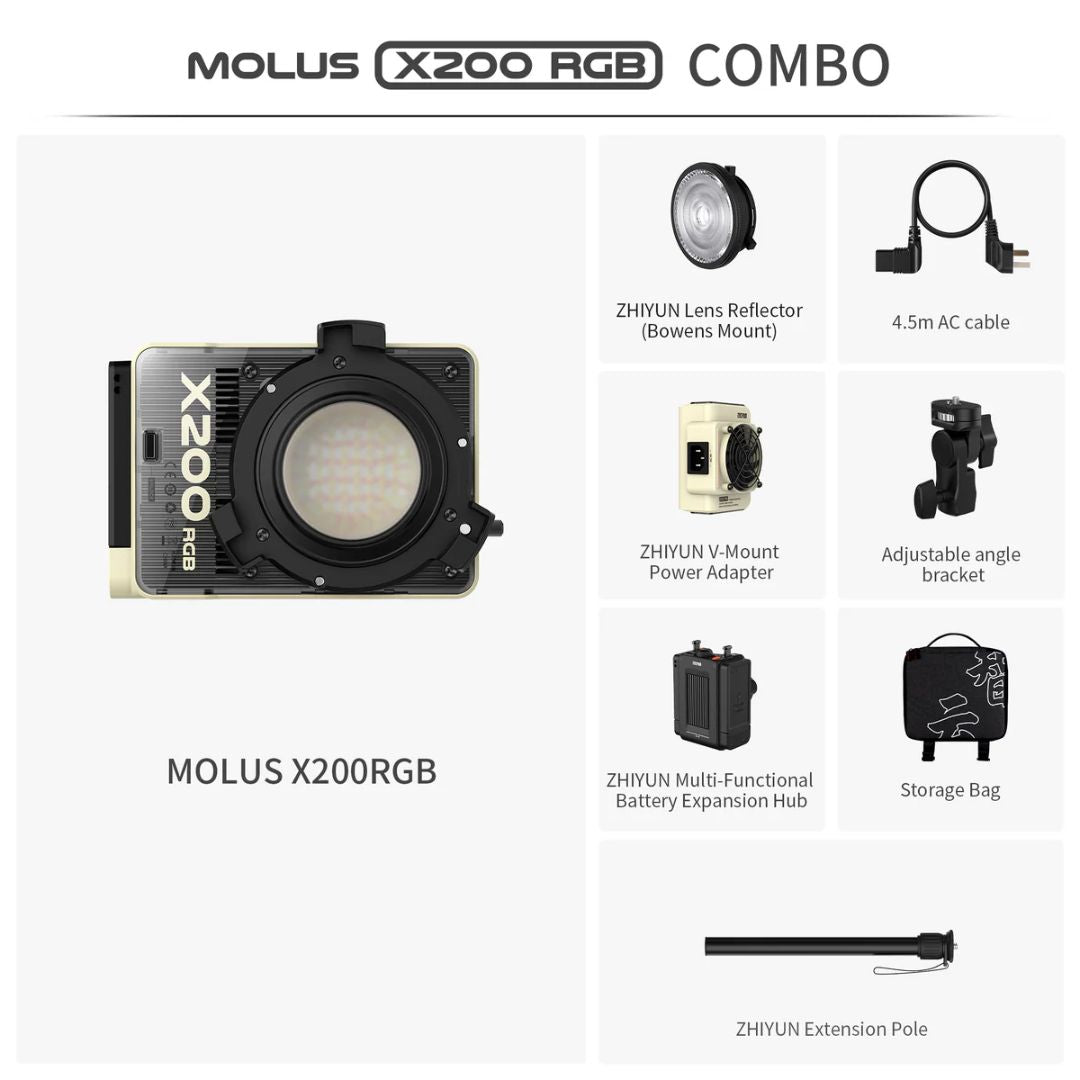 Zhiyun MOLUS X200 RGB Combo COB Light