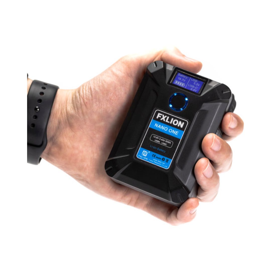 FxLion Naro One 50Wh 連 USB Type-C QC3.0 V Mount 電池 FxLion