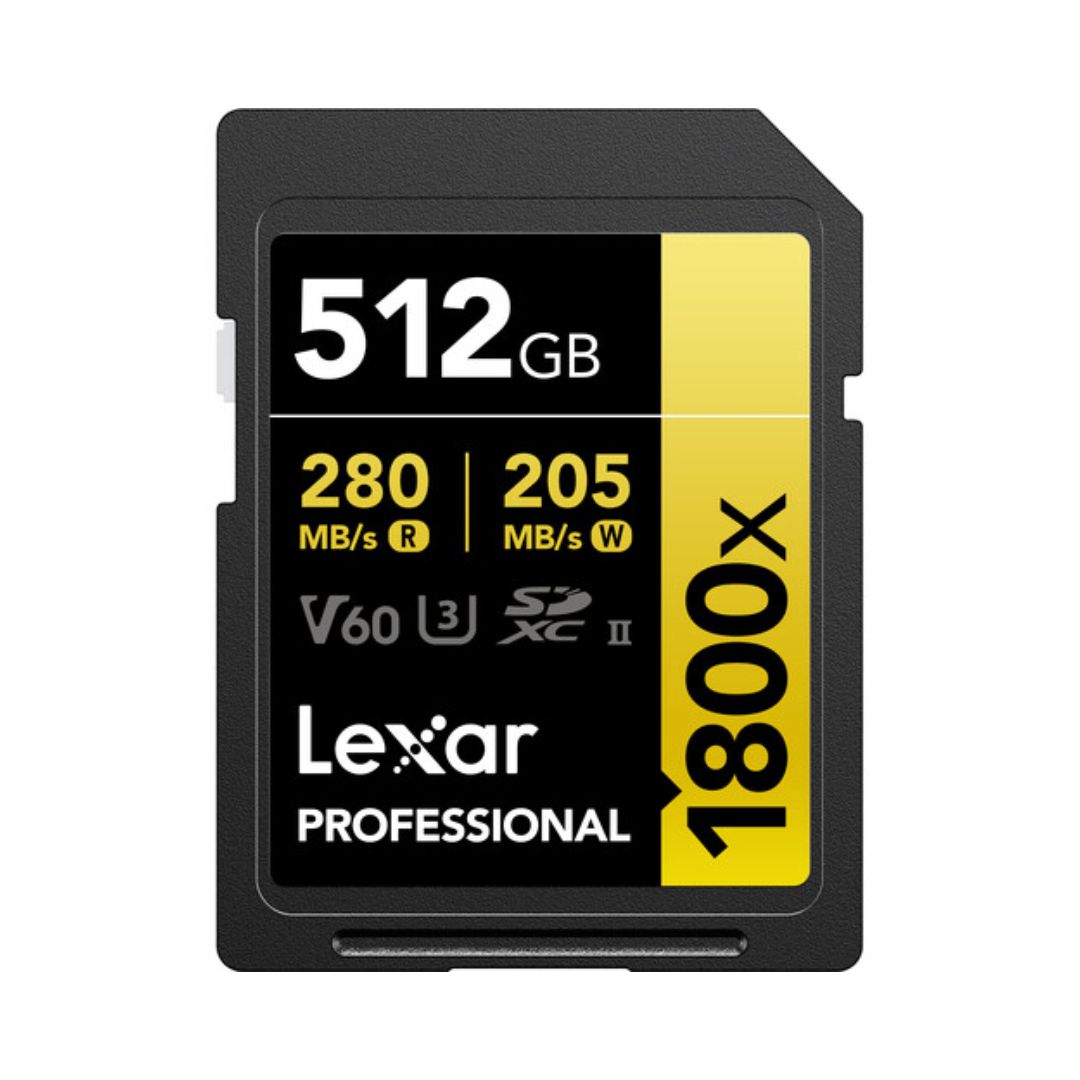 Lexar Professional 1800x UHS-II SDXC V60 SD Memory Card