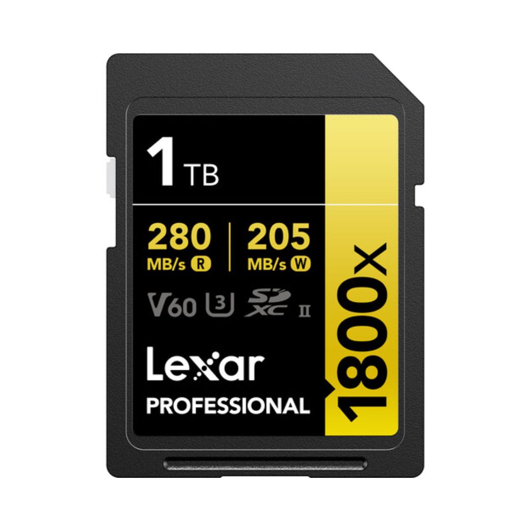 Lexar Professional 1800x UHS-II SDXC V60 SD Memory Card