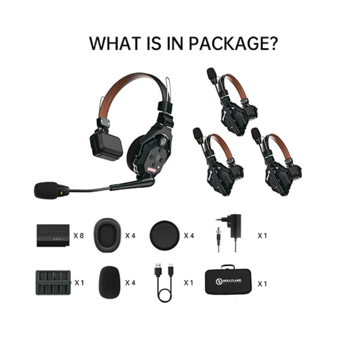 Hollyland Solidcom C1 Pro-4S Full Duplex Wireless Intercom System with Hub 全雙工無線對講系統含基地台 Hollyland