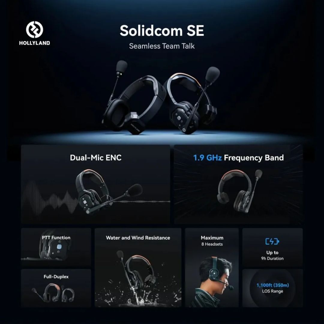 Hollyland Solidcom SE-2S Wireless Headset Intercom System 無線對講系統 Hollyland