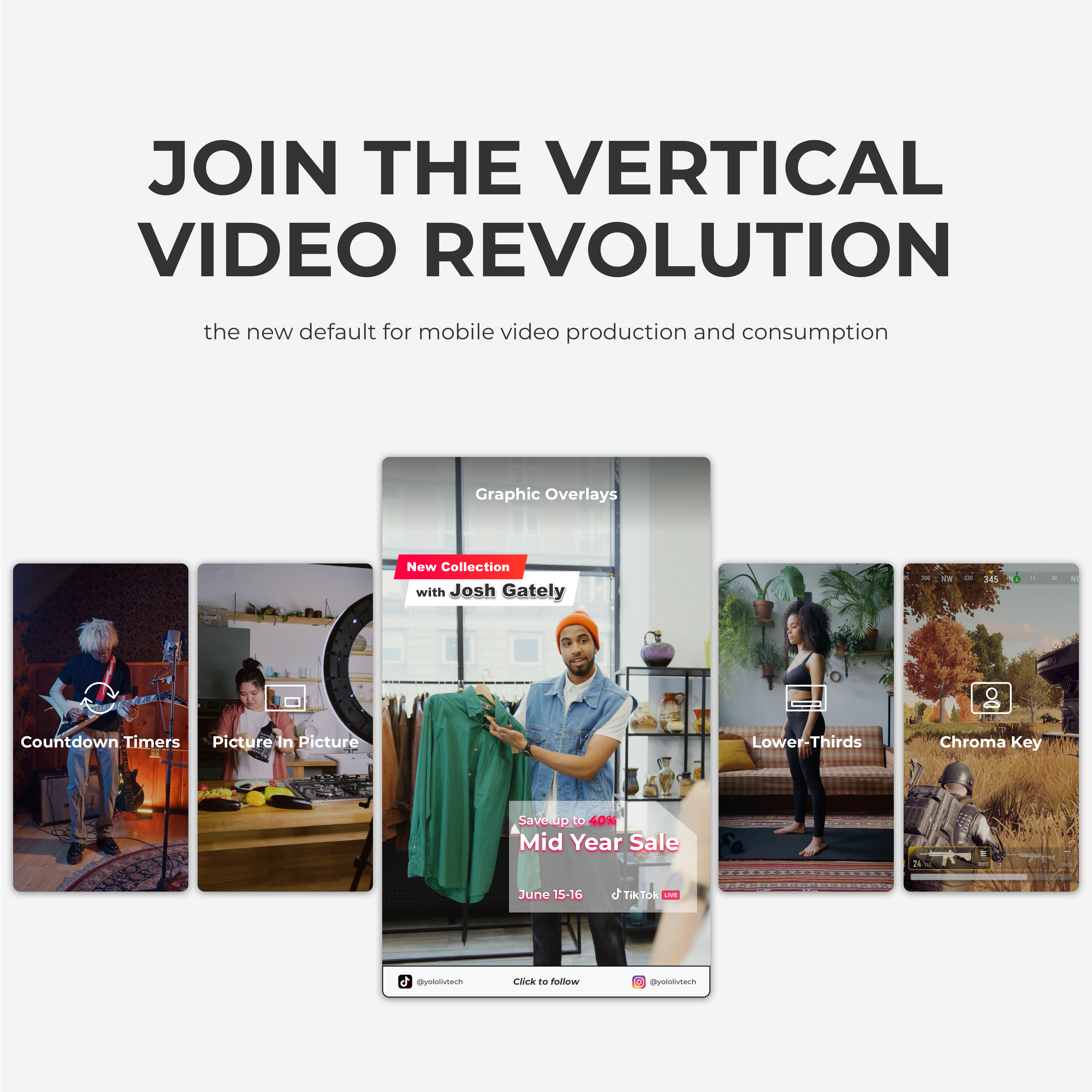 YoloLiv Instream 便攜式垂直直播器 YoloLiv