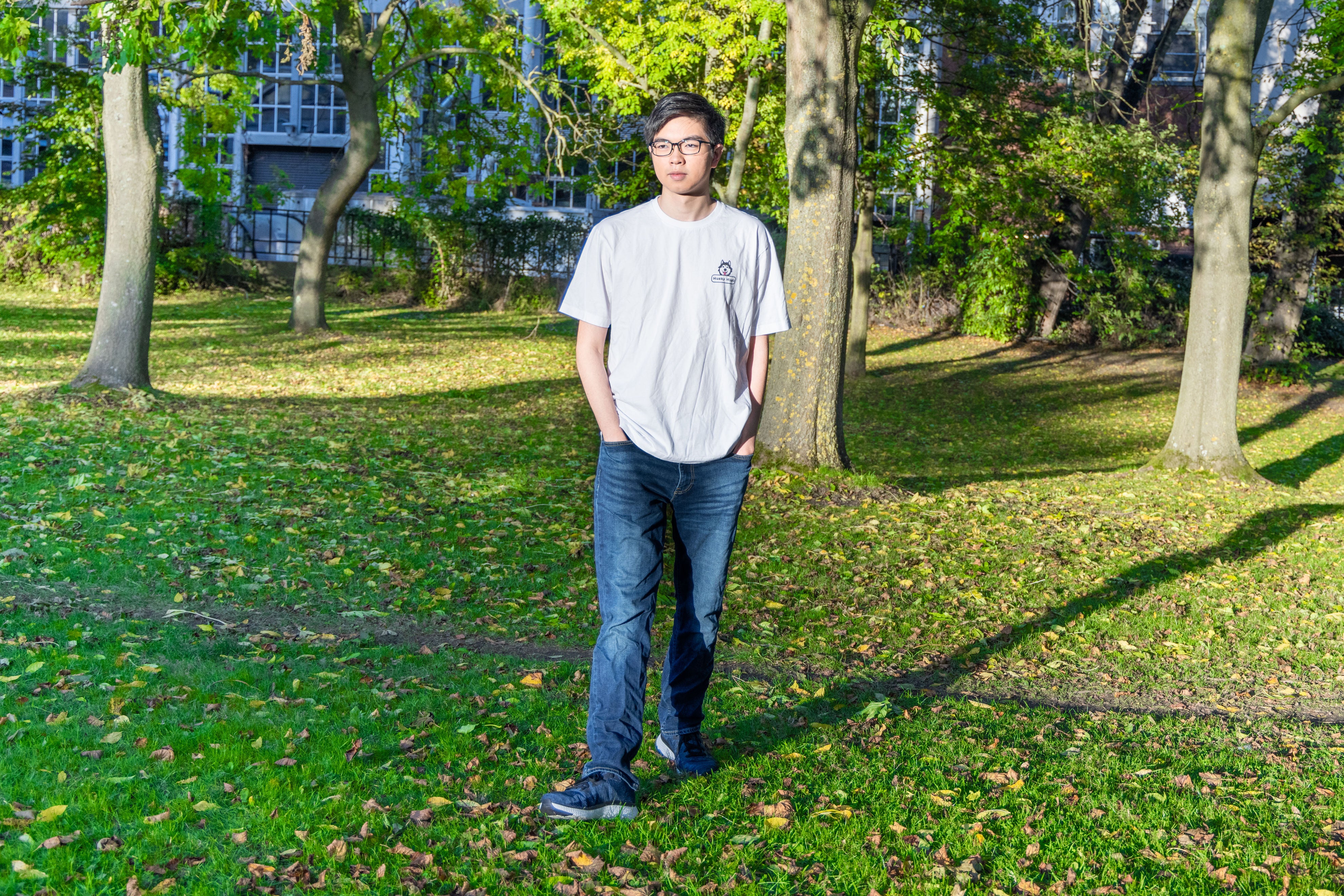 Husky Hugo 卡通圖形設計連名牌 短袖T-Shirt 2021(男裝) Husky Hugo