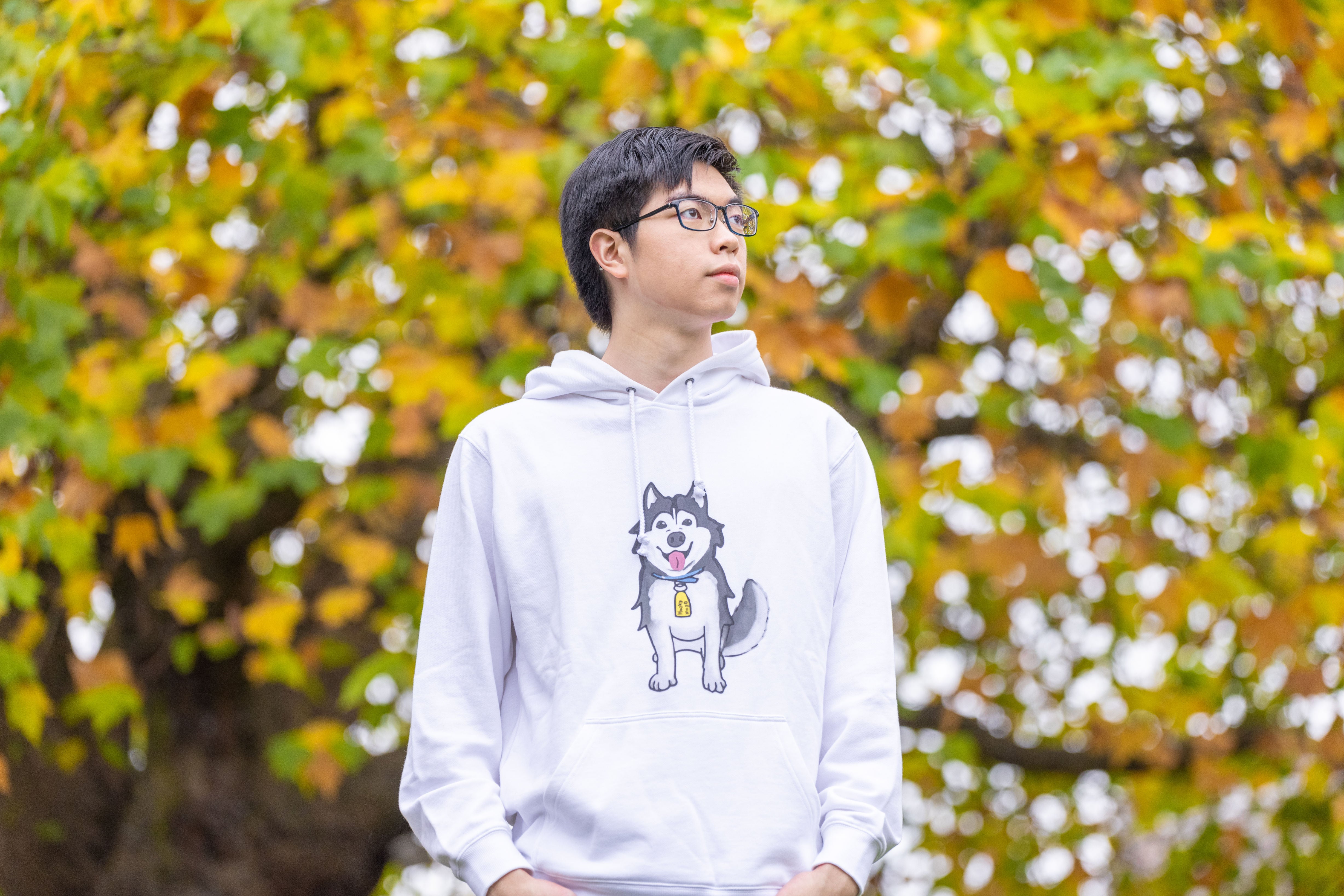 Husky Hugo 卡通圖形設計 長袖衛衣 2021 Husky Hugo