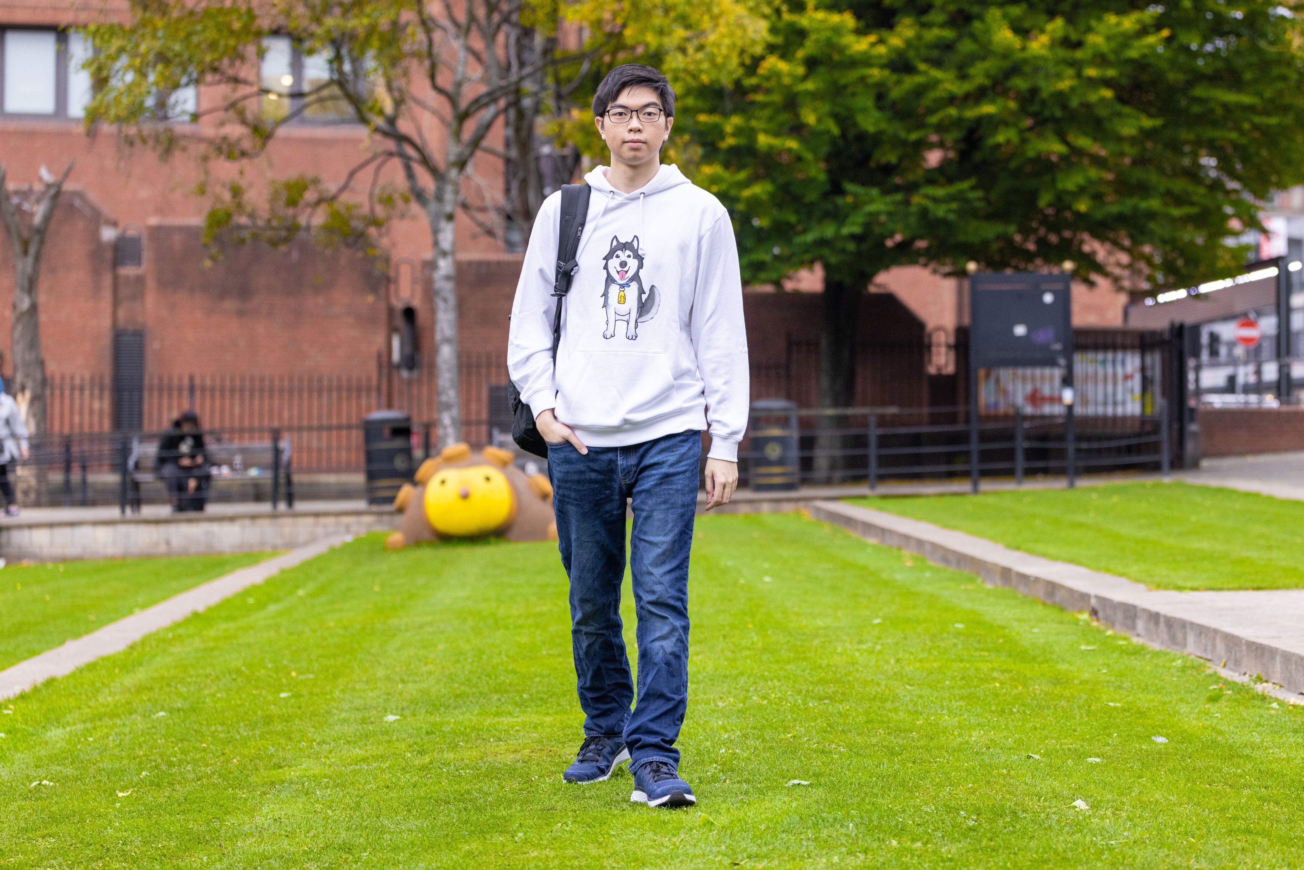 Husky Hugo 卡通圖形設計 長袖衛衣 2021 Husky Hugo