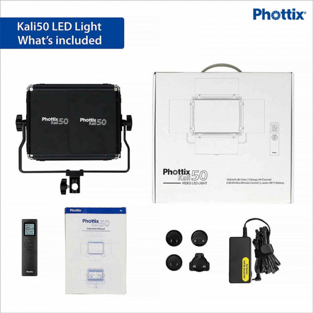 Phottix Kali 50 LED Light LED攝影燈雙燈套裝 Phottix