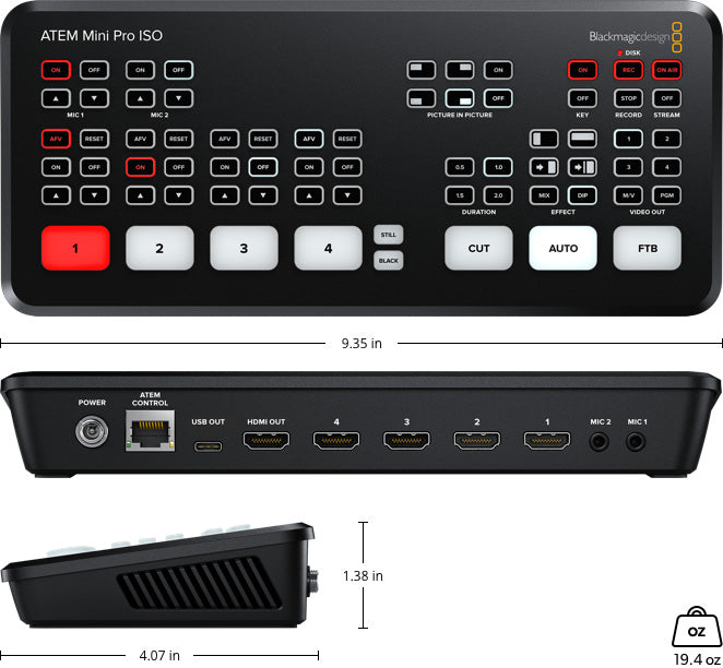 Blackmagic Design ATEM Mini Pro ISO Blackmagic Design