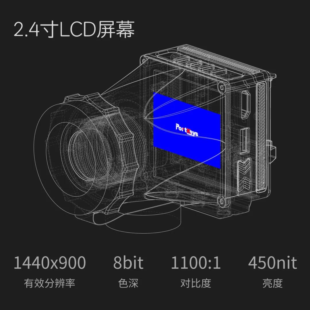 Portkeys LEYE SDI 2.4" LCD Electronic Viewfinder 2.4吋SDI電子觀景器 Portkeys