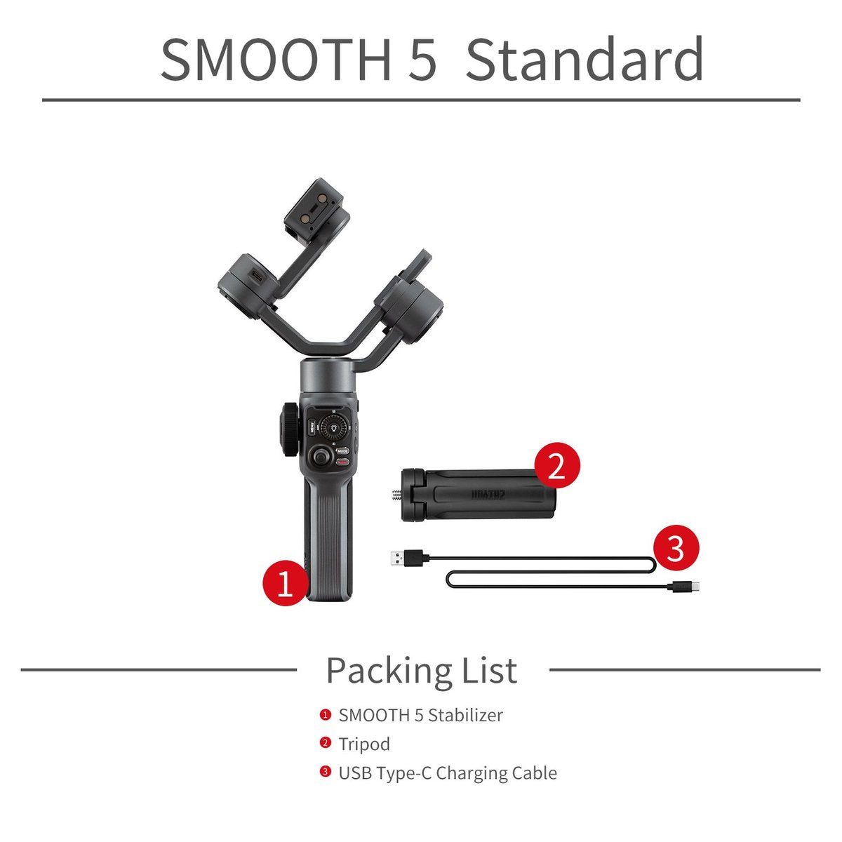 Zhiyun Smooth 5 手機三軸穩定器 Zhiyun