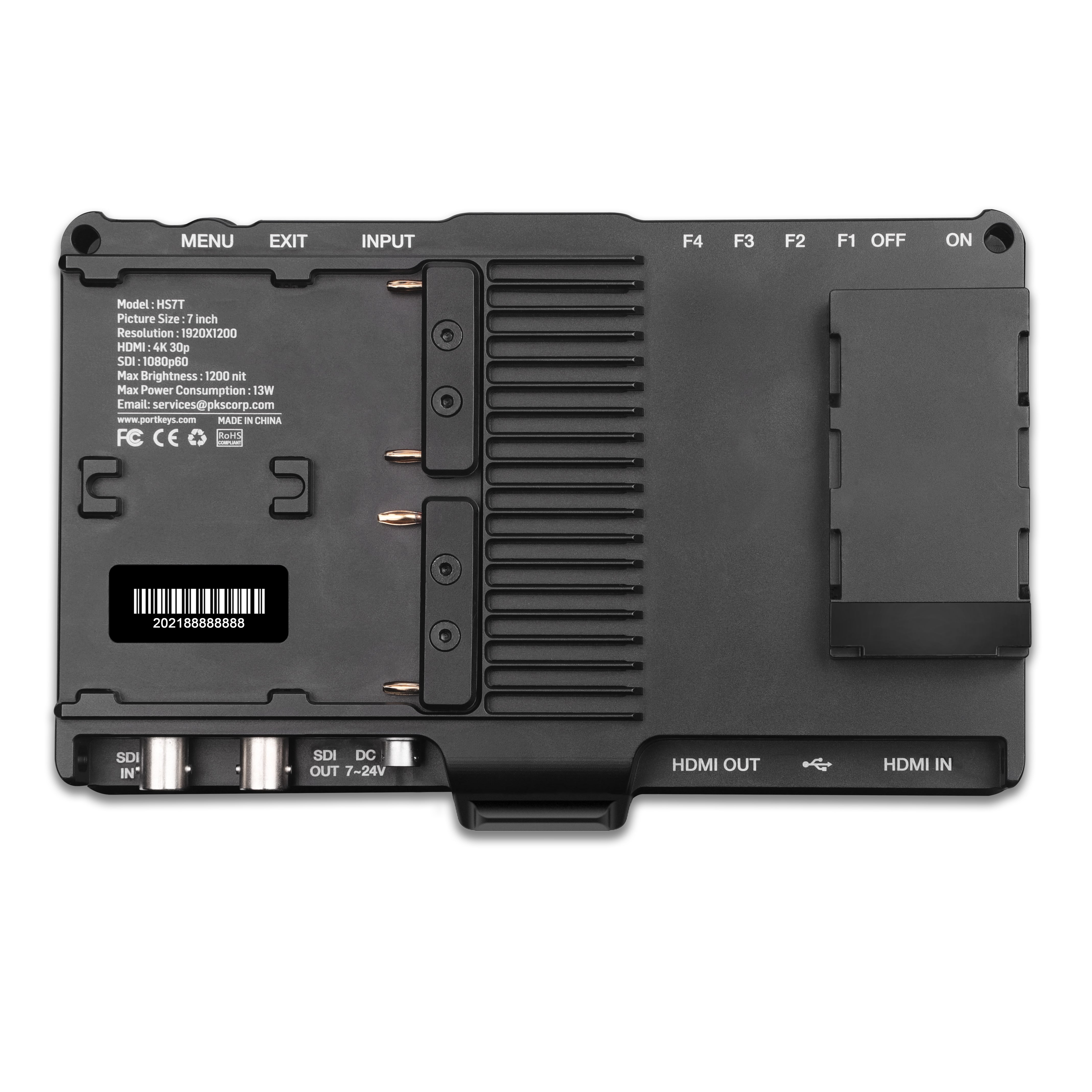 Portkeys HS7T II 4K HDMI/3G-SDI Monitor 7吋4K影像監視器 Portkeys