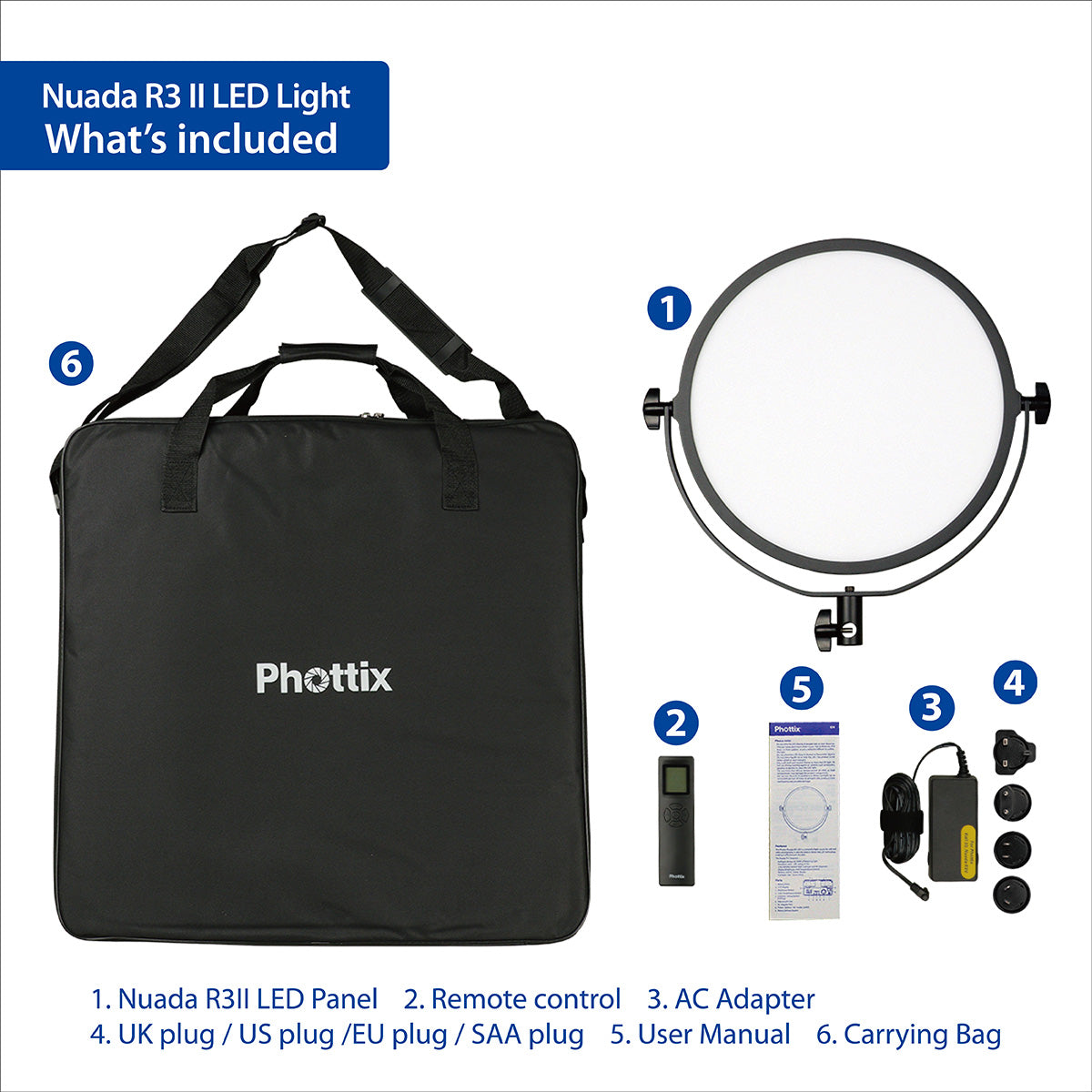 Phottix Nuada R3 II VLED Video LED Light LED攝影燈 Phottix