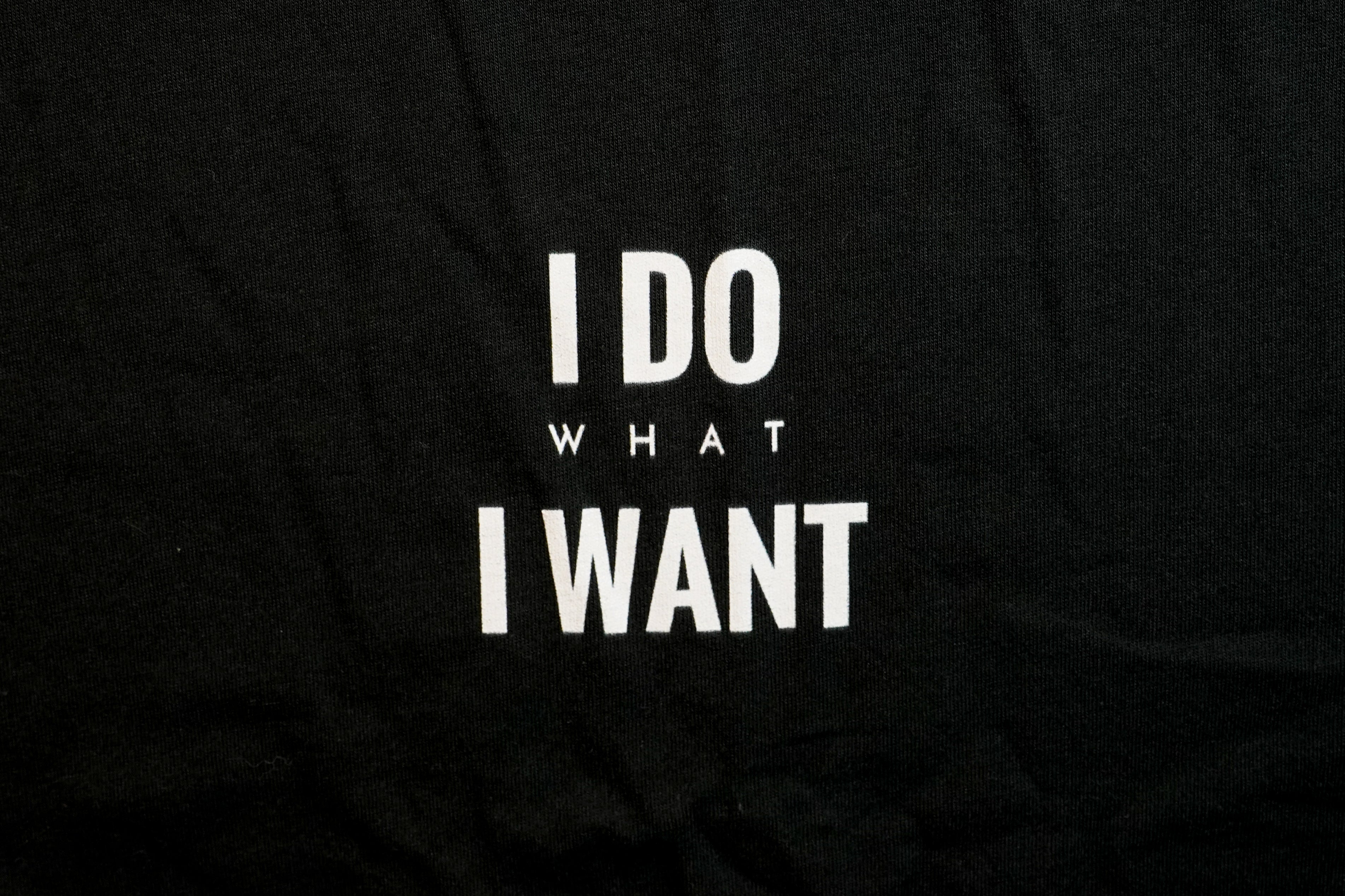 I Do What I Want 短袖黑色T-Shirt(男裝) Duncan Si Channel