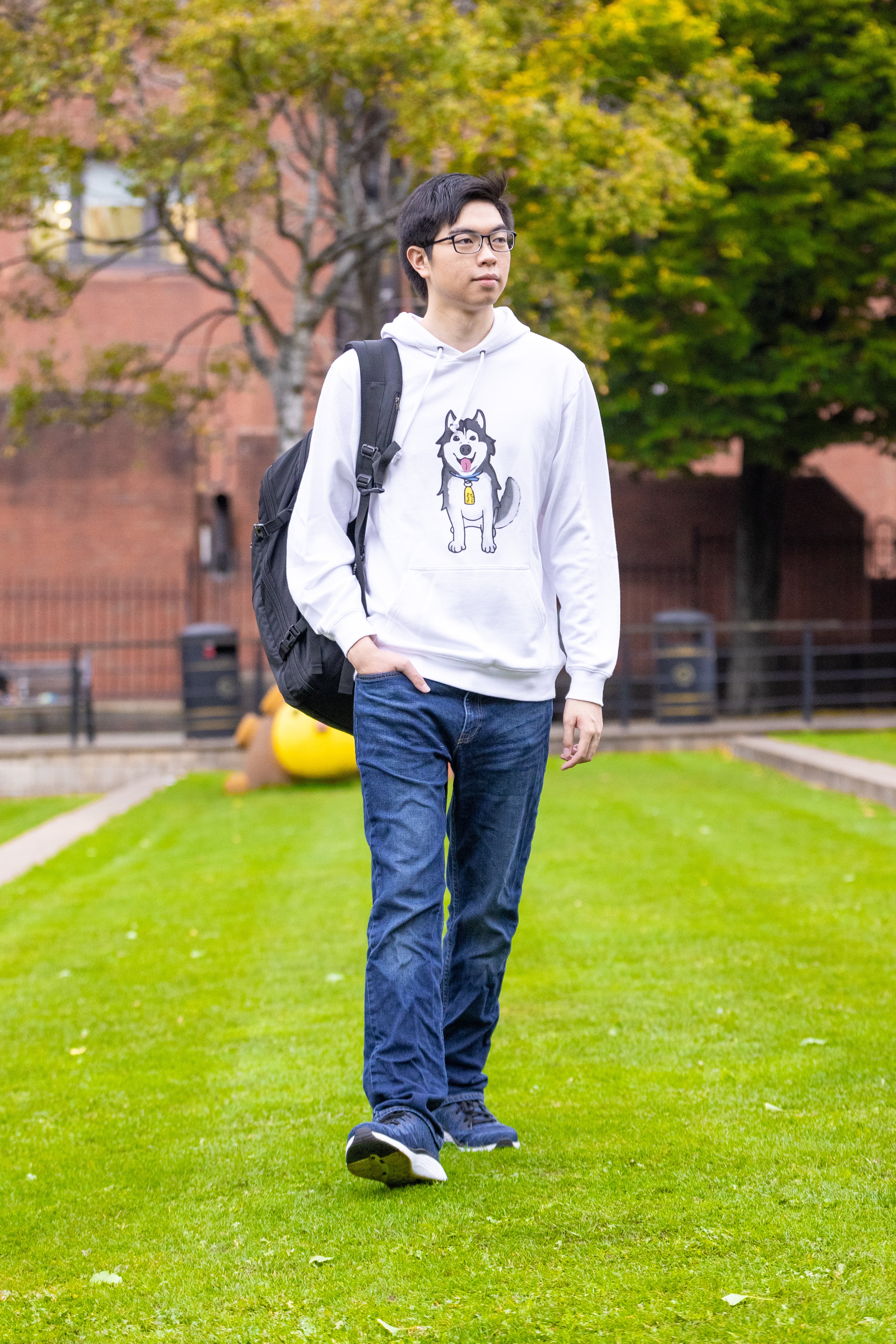 Husky Hugo 卡通圖形設計 長袖衛衣 2021 Husky Hugo