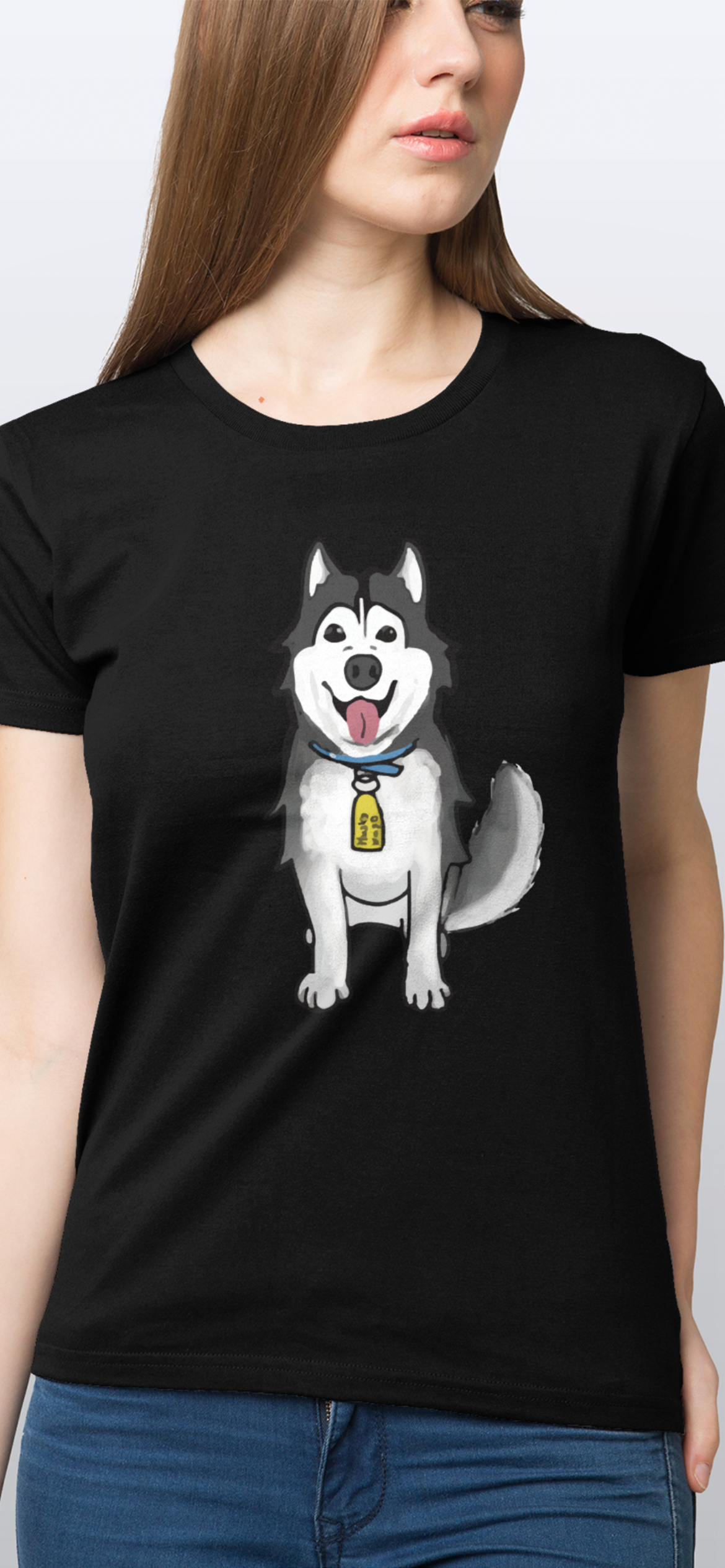 Husky Hugo 卡通圖形設計 短袖T-Shirt 2021(女裝) Husky Hugo