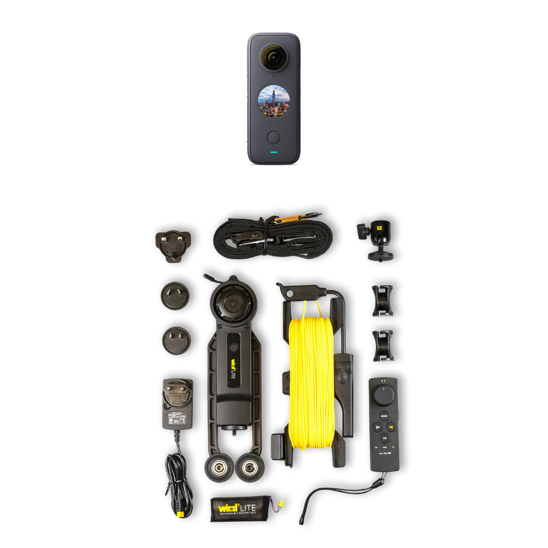 Insta360 ONE X2 360相機 + Wiral LITE相機天軌系統套裝 Insta360 + Wiral