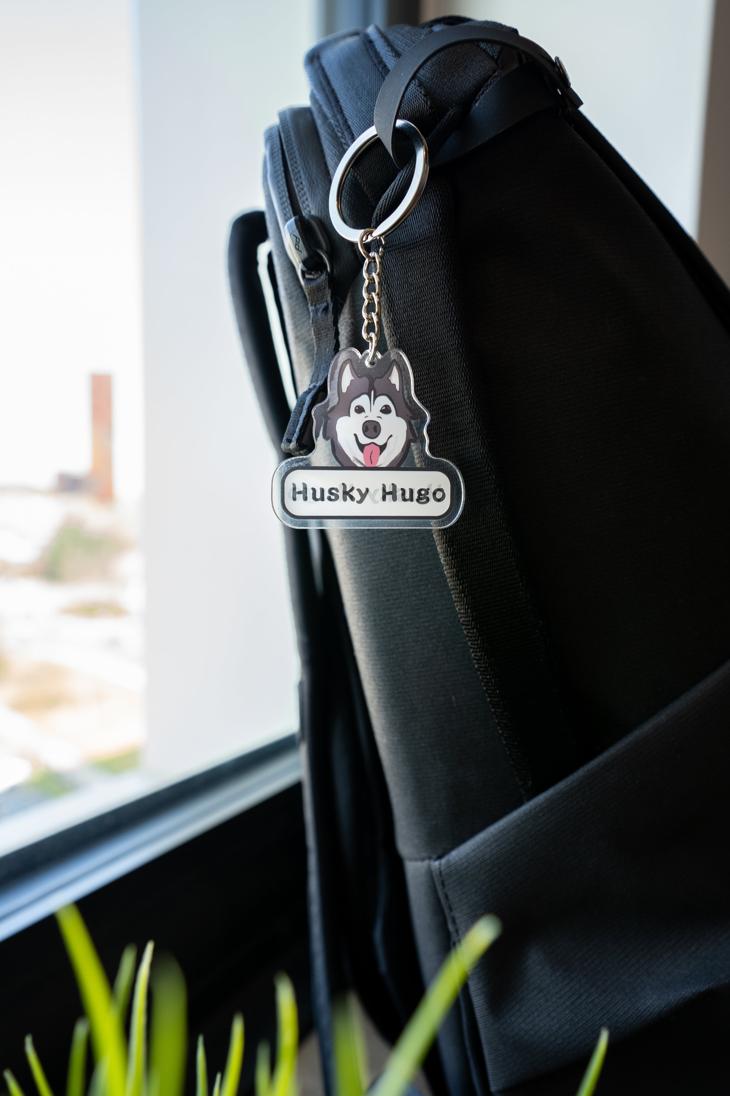 Husky Hugo 卡通圖形設計鎖匙扣 Husky Hugo