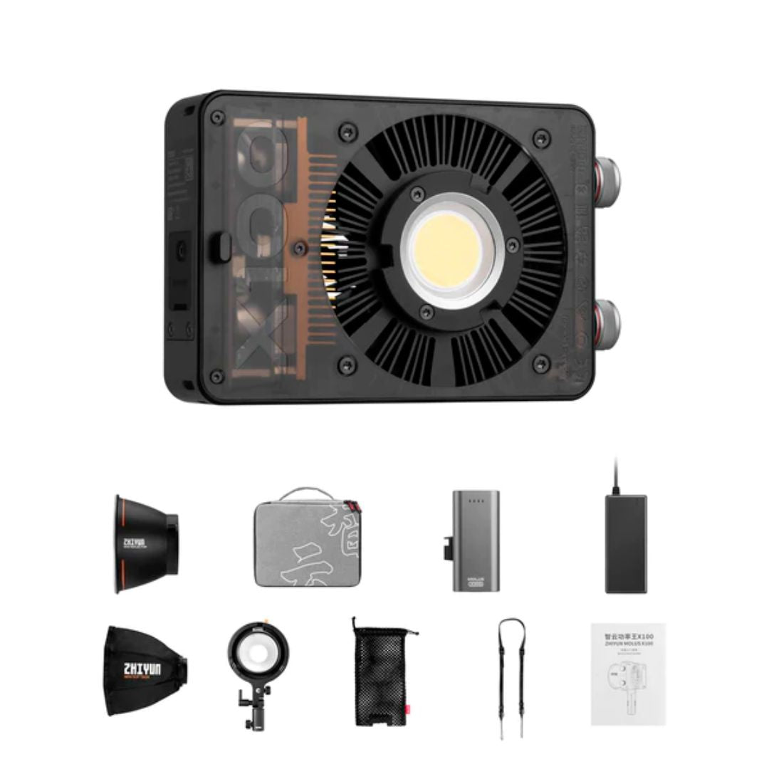 Zhiyun MOLUS X100 Pro COB LED 攝影燈專業套裝 Zhiyun