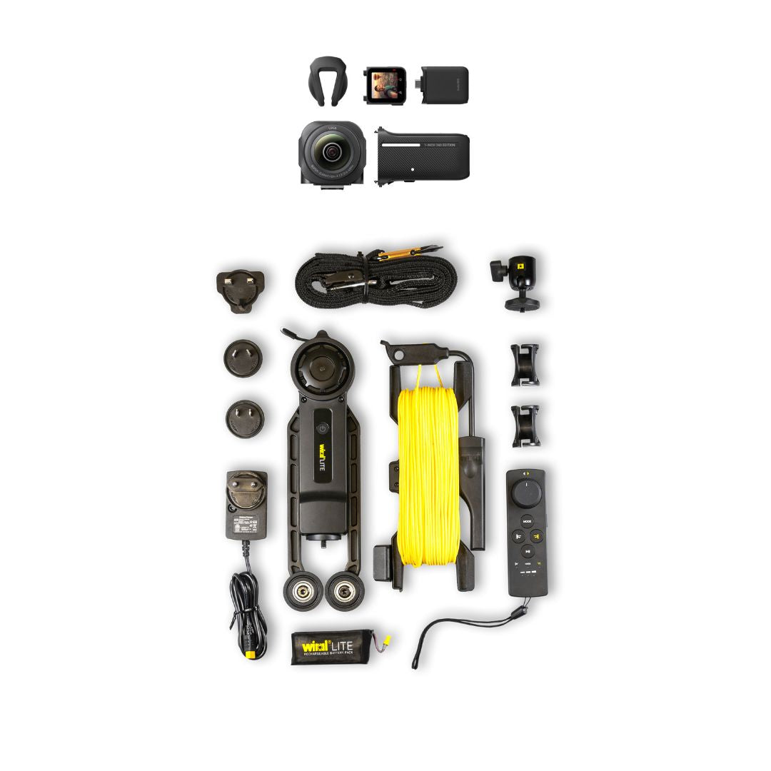 Insta360 ONE RS 1英吋全景套裝360相機 + Wiral LITE相機天軌系統套裝 Insta360 + Wiral
