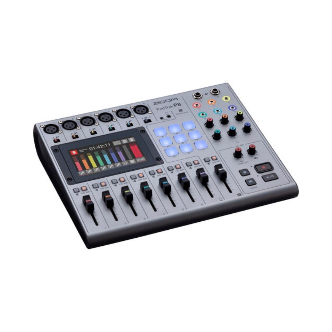 Zoom PodTrak P8 便攜式多軌混音器錄音機 Zoom