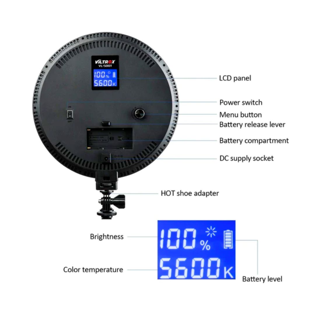 Viltrox VL-500T 雙色 LED LED Light 環形攝影燈 Viltrox